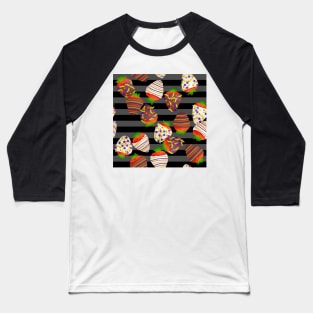 Halloween Strawberries Baseball T-Shirt